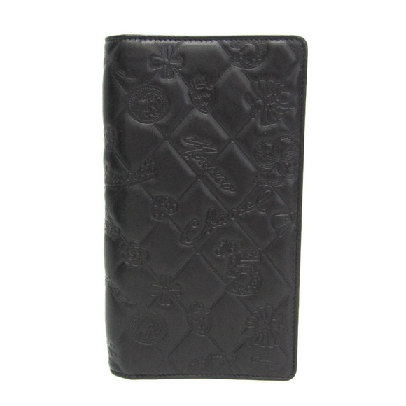 CHANEL Authentic Black Leather Wallet